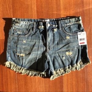 ❌SOLD❌ NWT Free People Distressed Demin Shorts Eagle Wash